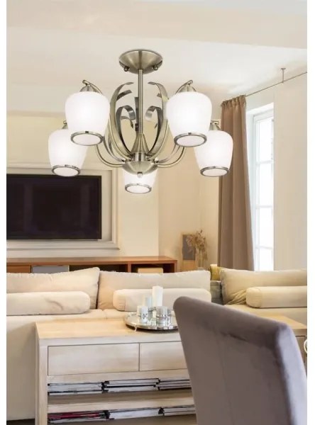 Csillár rúdon OPERA 5xE27/60W/230V