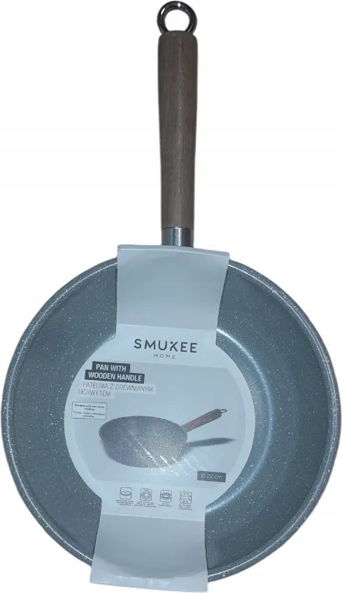 Hagyományos serpenyő Smukee Márvány Tapadásmentes 22cm gránit