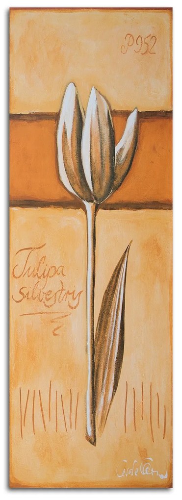 Gario Vászonkép Tulipán, mint kézzel festett Méret: 30 x 90 cm
