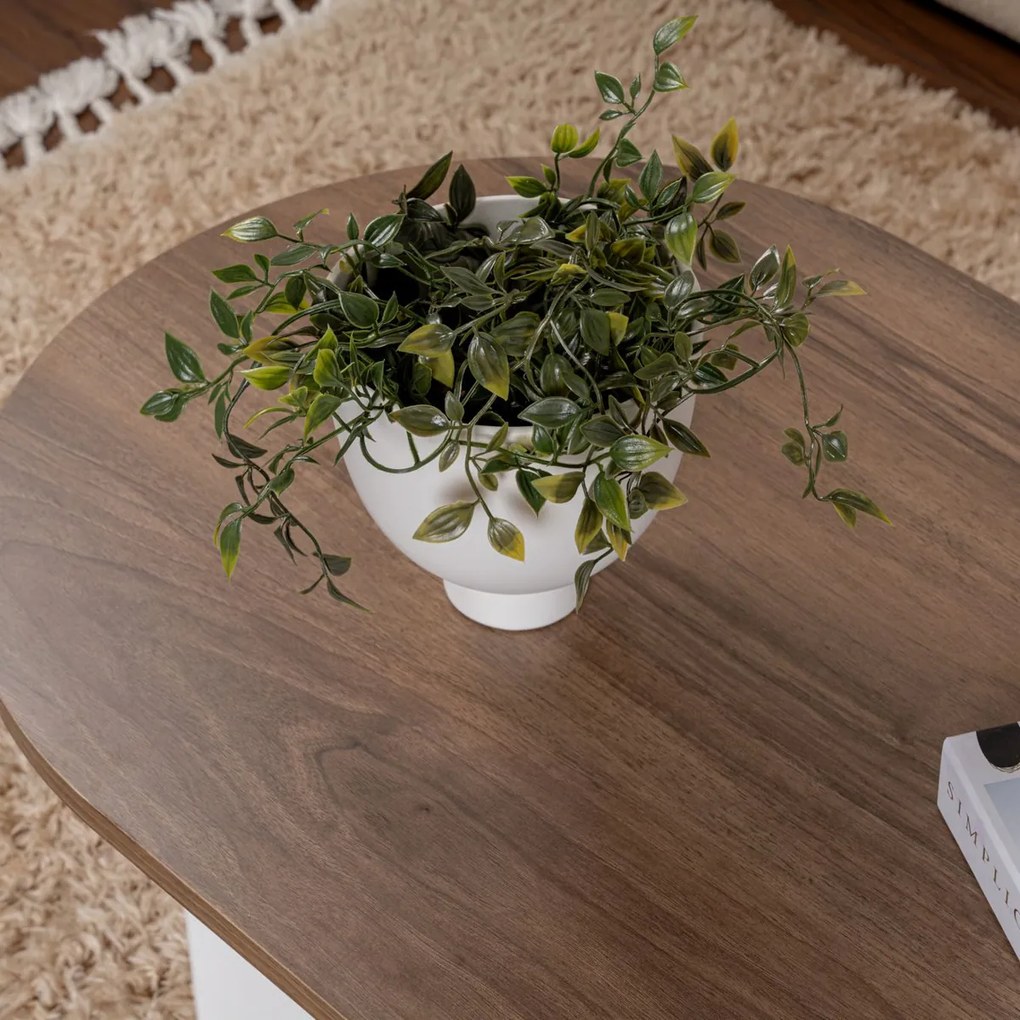 Konferenciaasztal Sable Walnut White