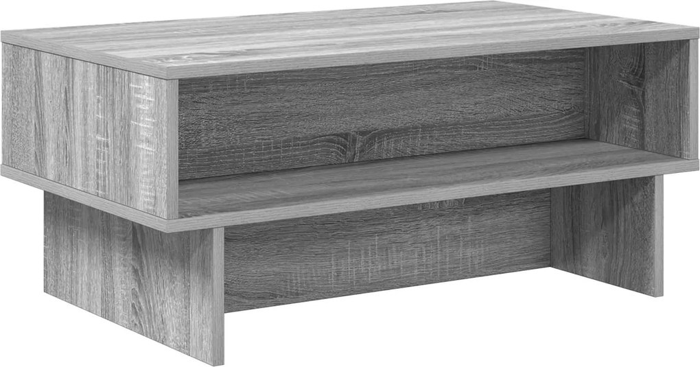 vidaXL Dohányzóasztal Szürke Sonoma 80 x 46 x 35 cm Faanyag