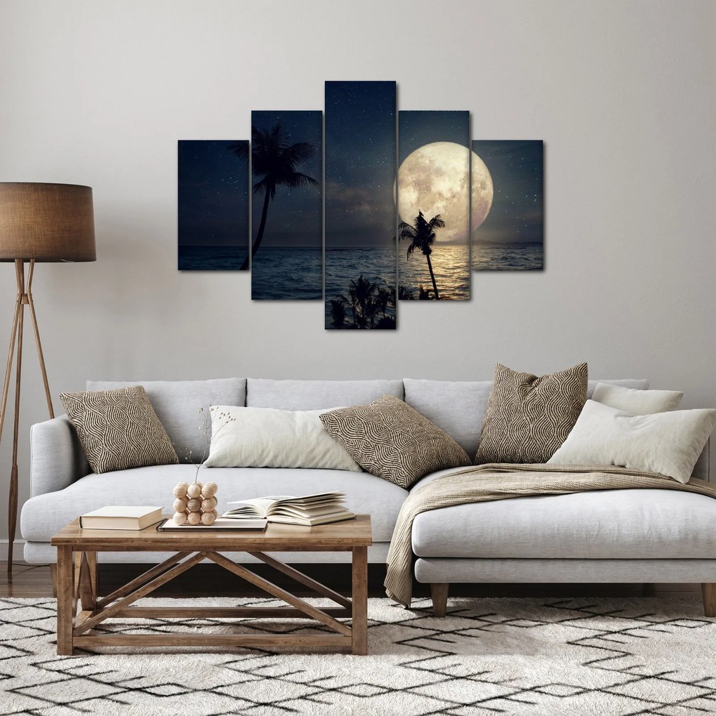 Kép - Strand telihold alatt (150x105 cm)