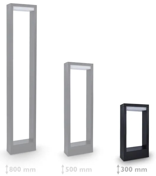 Brilagi - LED Kültéri lámpa RAGUSA LED/7W/230V 3000/4000/6000K IP54 30 cm