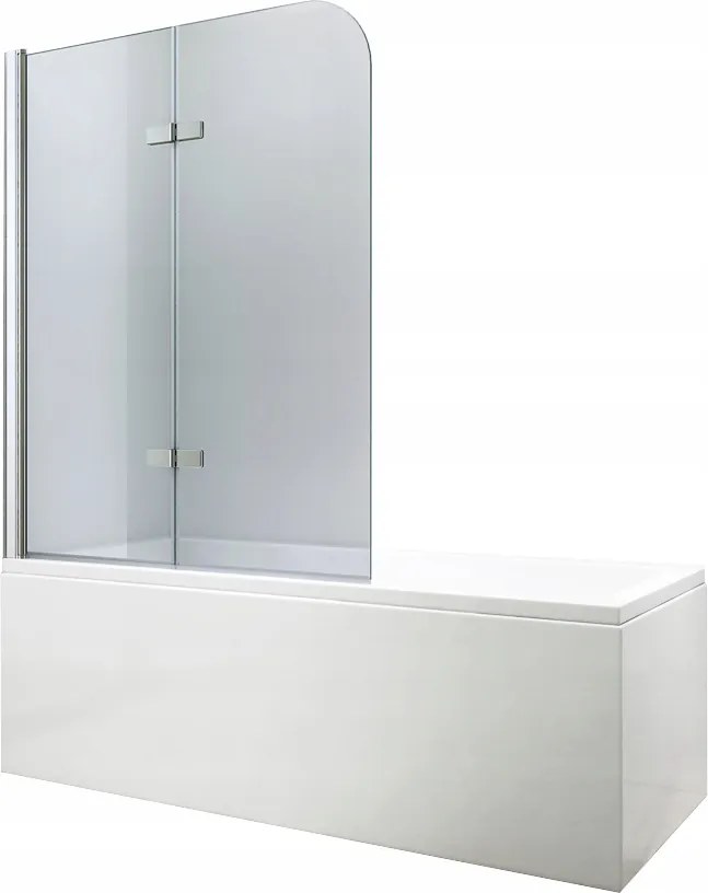 Paraván Kádra 2 Szárnyú Összecsukható Üveg Kádra 80x140cm Üveg 6mm