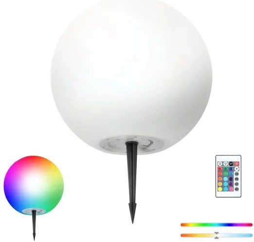 LED RGBW dimmelhető napelemes lámpa LED/5W/3,7V 3000K IP54 Ø 40 cm