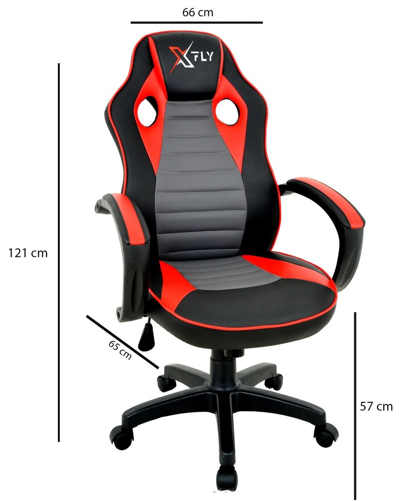 Irodai gamer szék Vamivo 5 (piros + fekete) . 1093829