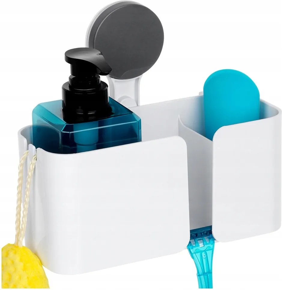 Zuhanypolc Tapadókorongos Fürdőszobai Kosár Fúrás Nélkül