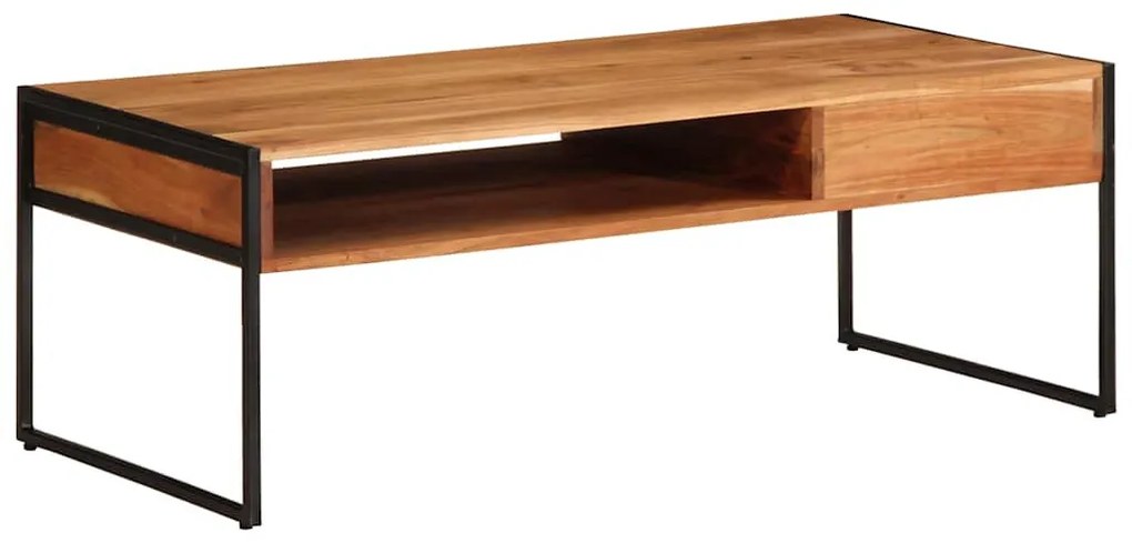 tömör akácfa dohányzóasztal 110 x 55 x 40 cm