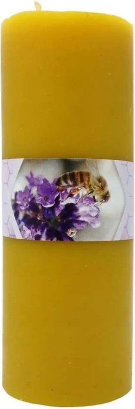 Dekorációs illatgyertya 10,5 cm természetes méhviasz