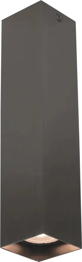 Mennyezeti spot lámpa barna téglalap alakú 24 cm modern spot Italux