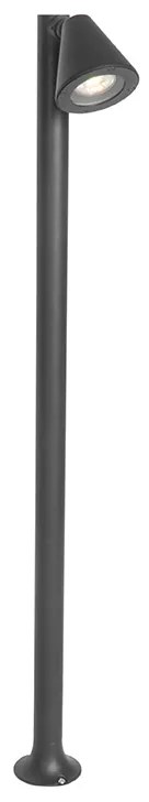 Modern kültéri oszloplámpa fekete 100 cm IP44 állítható - Ciara