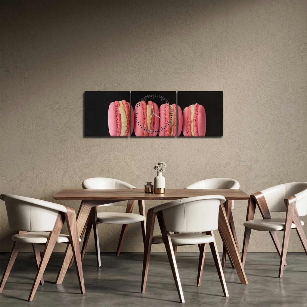 Macaroons képe (órával) (90x30 cm)