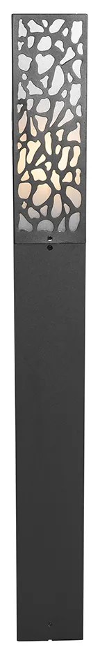 Modern kültéri oszlop lámpa fekete 90 cm IP44 - Nicole