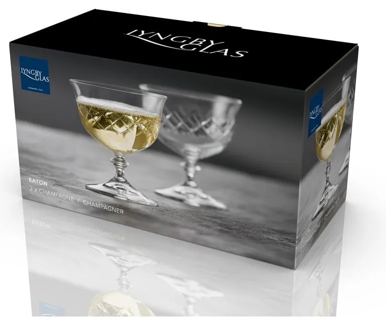 Pezsgőspohár szett 2 db-os 280 ml Eaton – Lyngby Glas