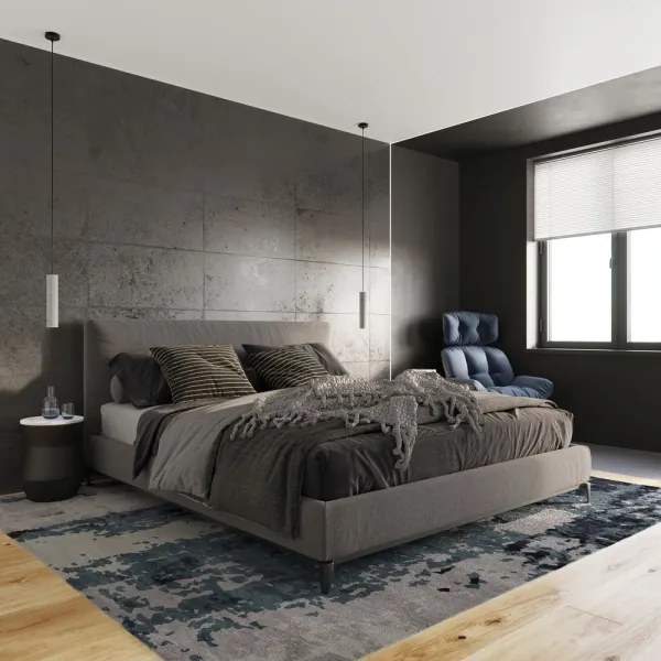 Sollux SL.0655 - LUVO 3xGU10/40W/230V beton/fekete függeszték