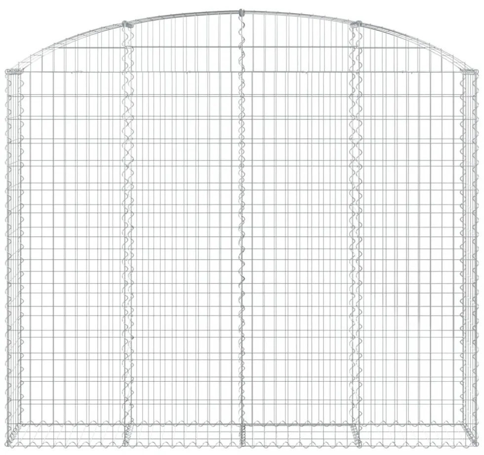 íves horganyzott vas gabion kosár 200x30x160/180 cm