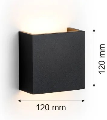 Argon 8359 - LED fali lámpa GENT LED/3,6W/230V 3000K fekete