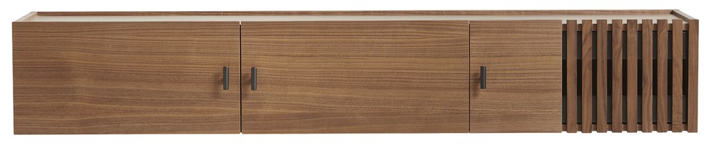 Fali komód "Array", 150 x 53 cm, 2 változat - Woud Variáns: tölgyfa, fekete