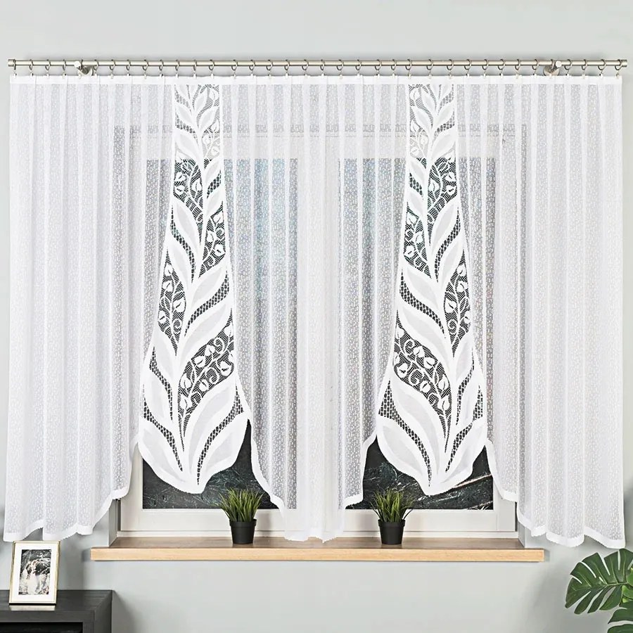 Melania békákra kész jacquard függöny 400x160cm