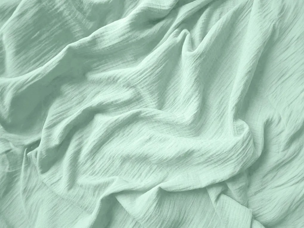 Musselin ágyneműhuzat MUSSARI mentás Ágyneműhuzat mérete: 70 x 90 cm | 140 x 200 cm