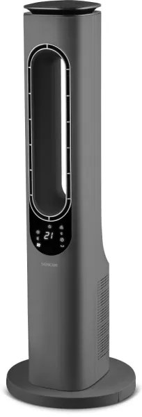 Sencor - Lapát nélküli toronyventilátor 1200/2000W/230V antracit + távirányító