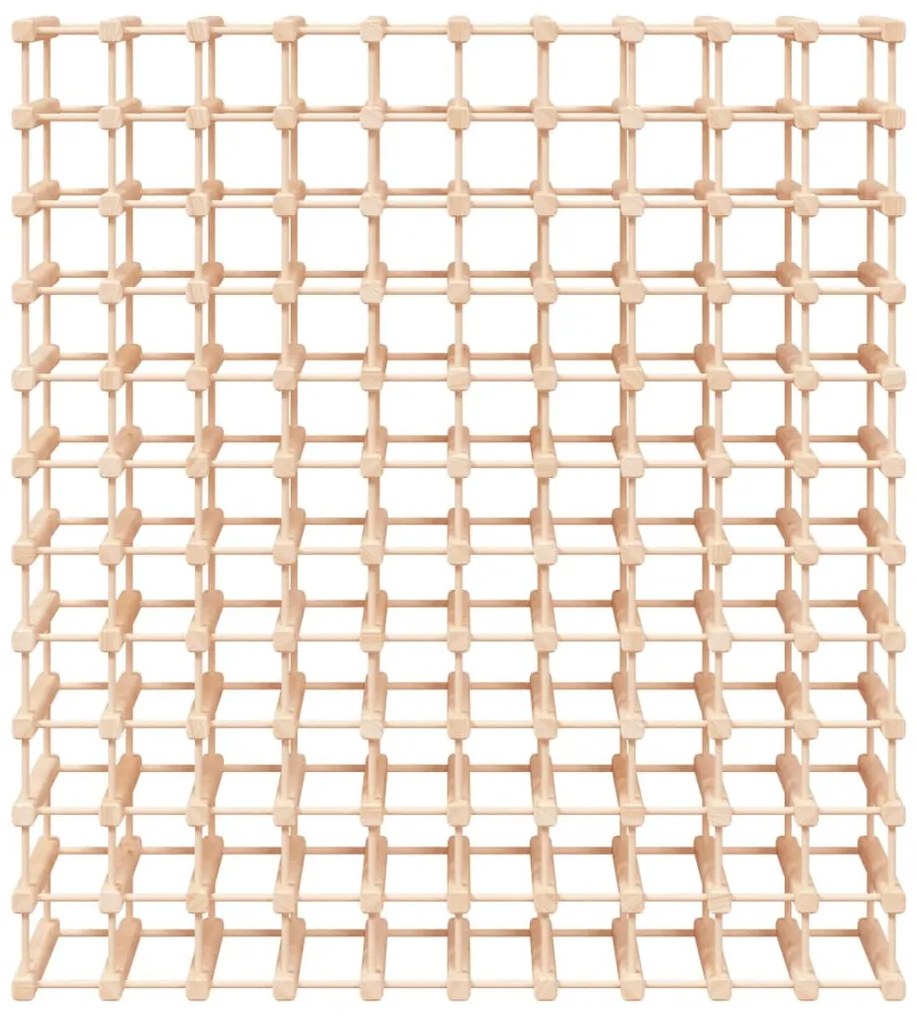 Tömör fenyőfa bortartó 120 palackhoz 112,5x23x123,5 cm