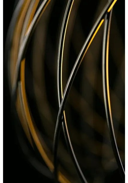 Lámpa Mennyezeti lámpatest VIELA 1,6972,AC220-240V,50/60Hz,1*E27,IP20,átmérő 25cm,egyes,fekete/arany