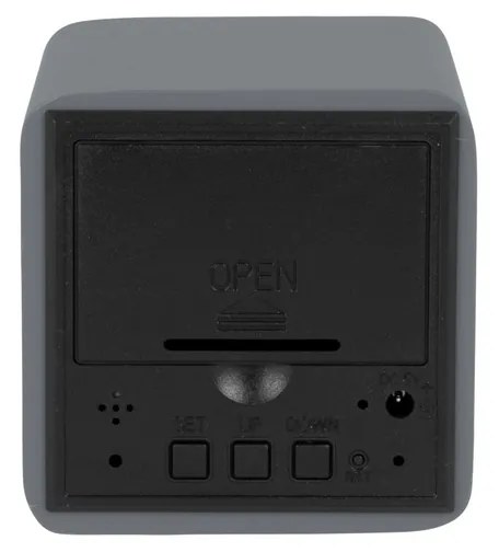 Karlsson 5982GY dizájner LED-es óra ébresztővel, szürke, 7 cm