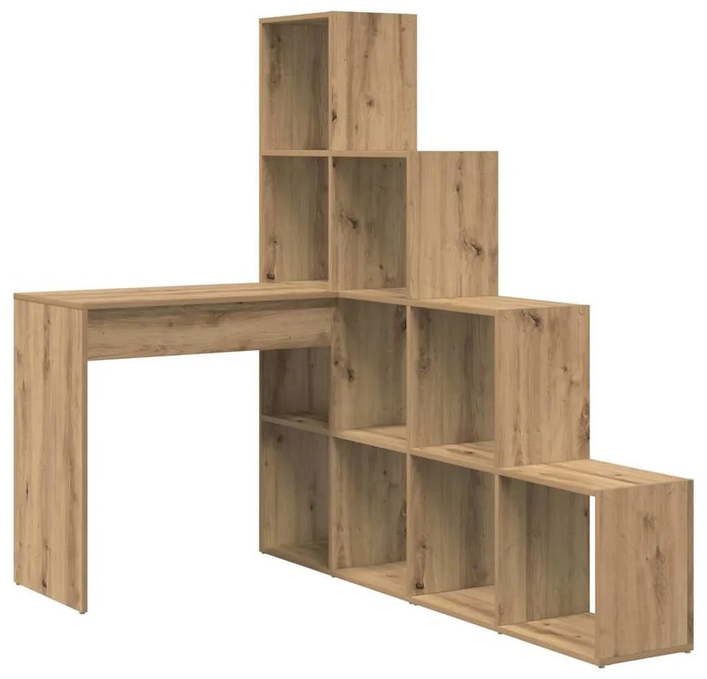Sarokíróasztal kézműves tölgy 101,5 x 149,5 x 149,5 cm Faanyag