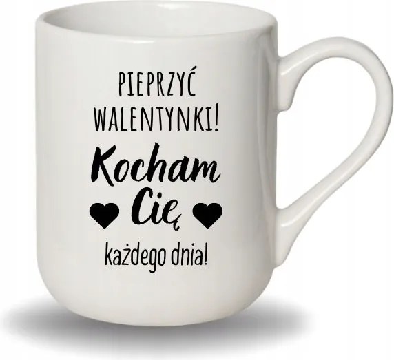 Bögre Fehér Coffee Vicces Ajándék Valentin Nap Dugás Valentin Nap