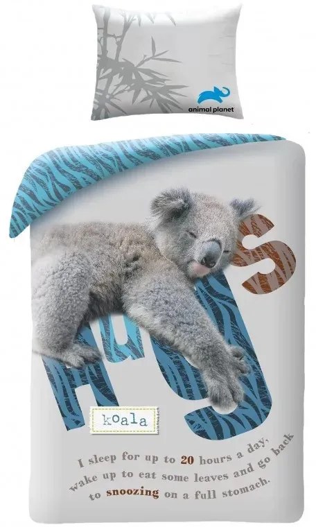 Animal Planet Koala Hugs ágyneműhuzat 140×200cm, 70×90 cm