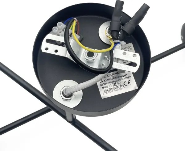 Brilagi - Felületre szerelhető csillár MALIVA 4xE14/15W/230V fekete/fehér