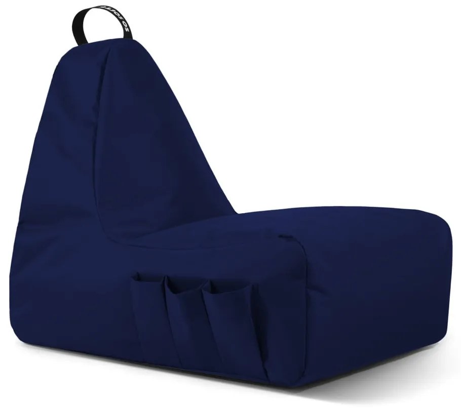 Sötétkék babzsákfotel Chill Gamer XL – So Soft?