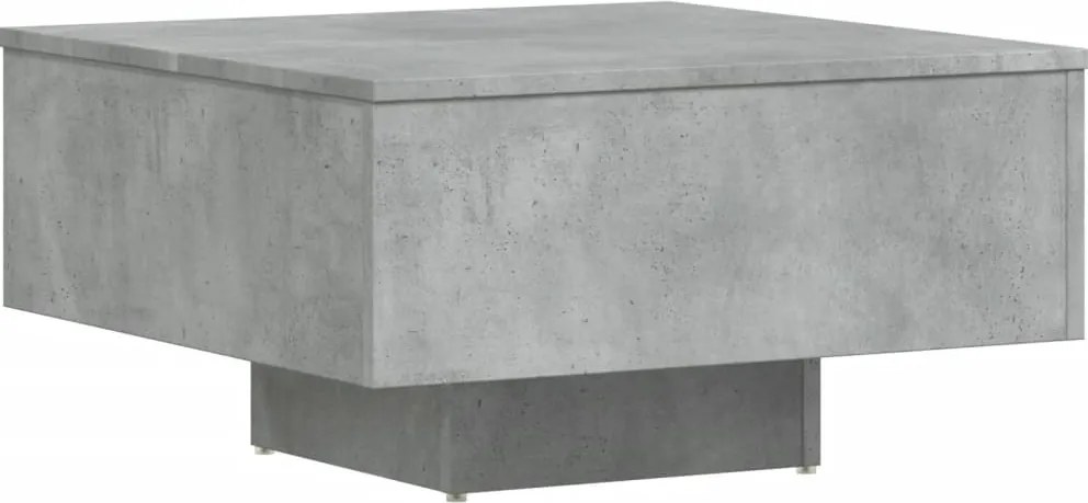 vidaXL betonszürke szerelt fa dohányzóasztal 60 x 60 x 31,5 cm