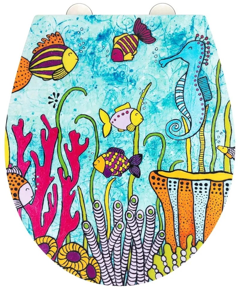 WC-ülőke automatikus záródással 37 x 44,5 cm Rollin'Art Ocean Life – Wenko