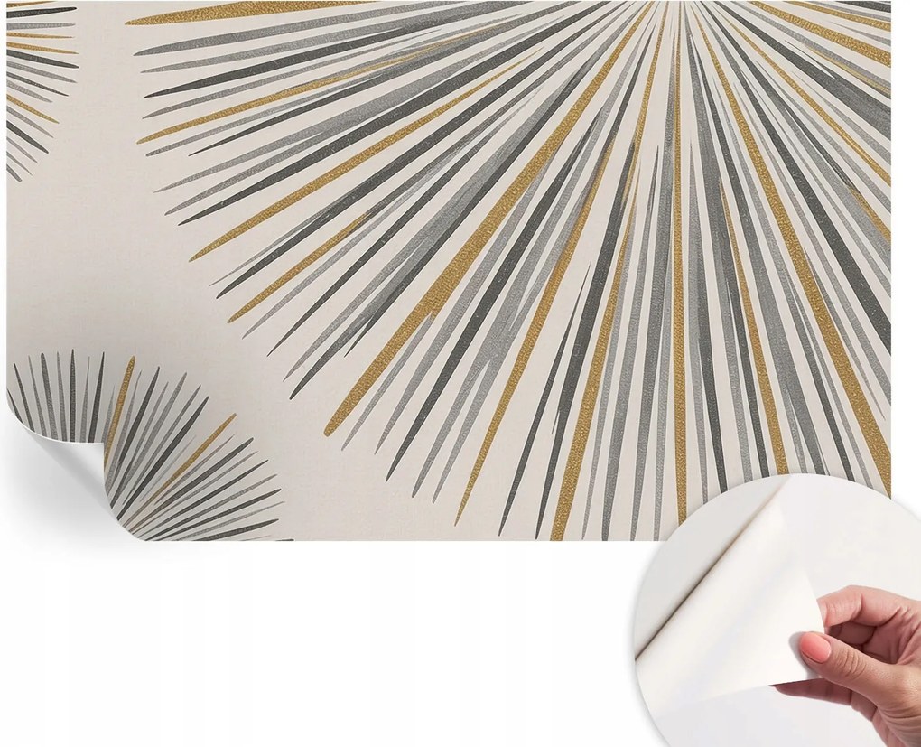 Fali fotótapéta Hálószobába Nappaliba Geometrikus legyezők 416x254 cm