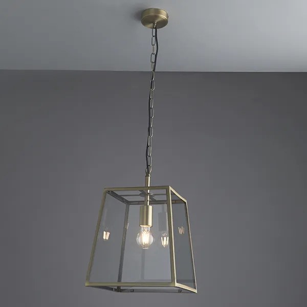 Endon klasszikus modern függeszték hurst antik sárgaréz átlátszó end95835