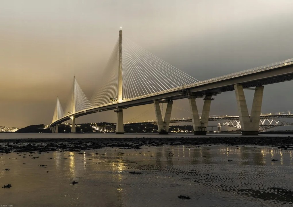 Poszter 42x29,7cm Queensferry Crossing Bridge, Assaf Frank