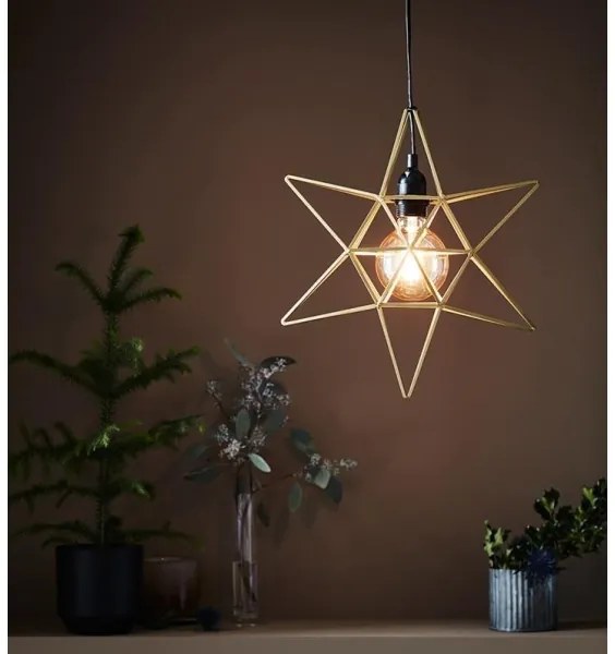 Markslöjd 705298 - Karácsonyi dekoráció CONTOUR 1xE27/40W/230V arany