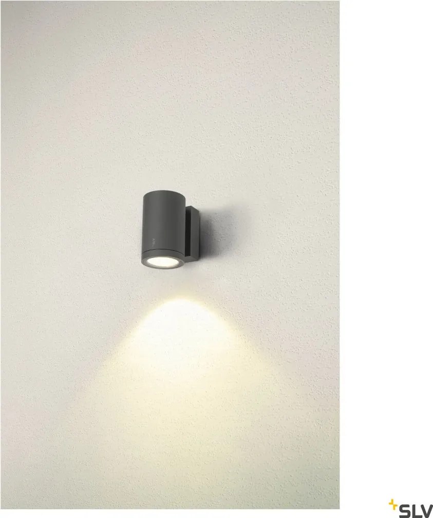 SLV 1003423 ENOLA ROUND Modern Kültéri Fali Lámpa Antracit, Átlátszó LED IP65