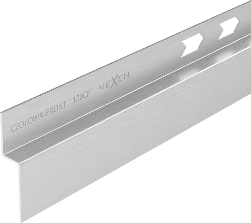 Mexen Line-B elülső zuhanytálca szegély 130 cm, inox - 181003130U