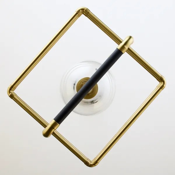 Jupiter 2028 - Csillár zsinóron FIORI 1xG9/10W/230V fekete/arany/átlátszó