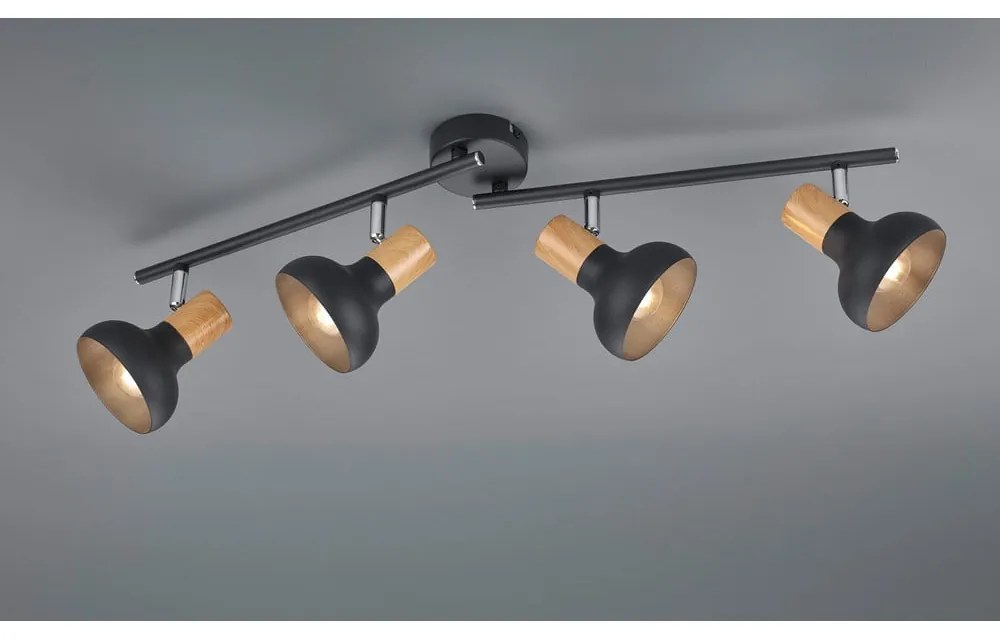 Matt fekete spotlámpa ø 10 cm Latika – Trio