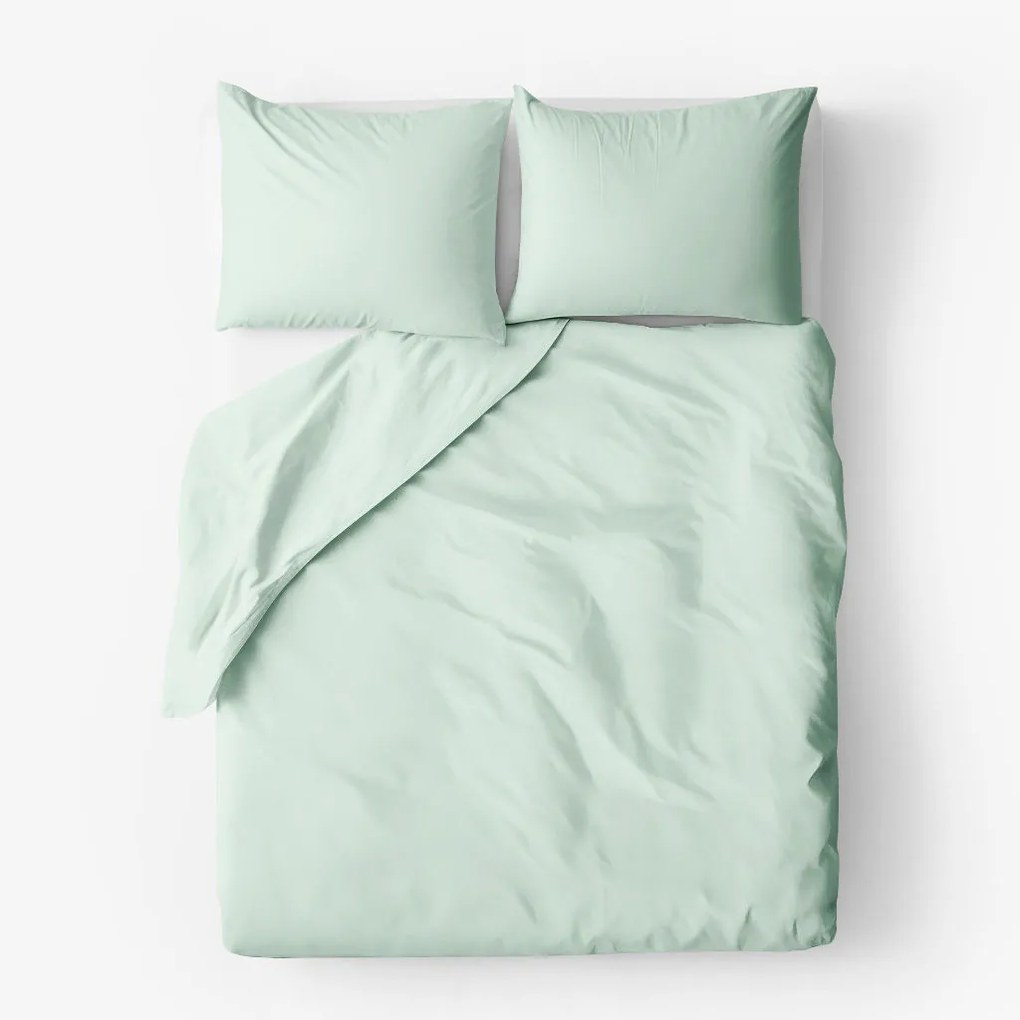 Goldea pamut ágyneműhuzat garnitúra - világos menta 140 x 220 és 70 x 90 cm