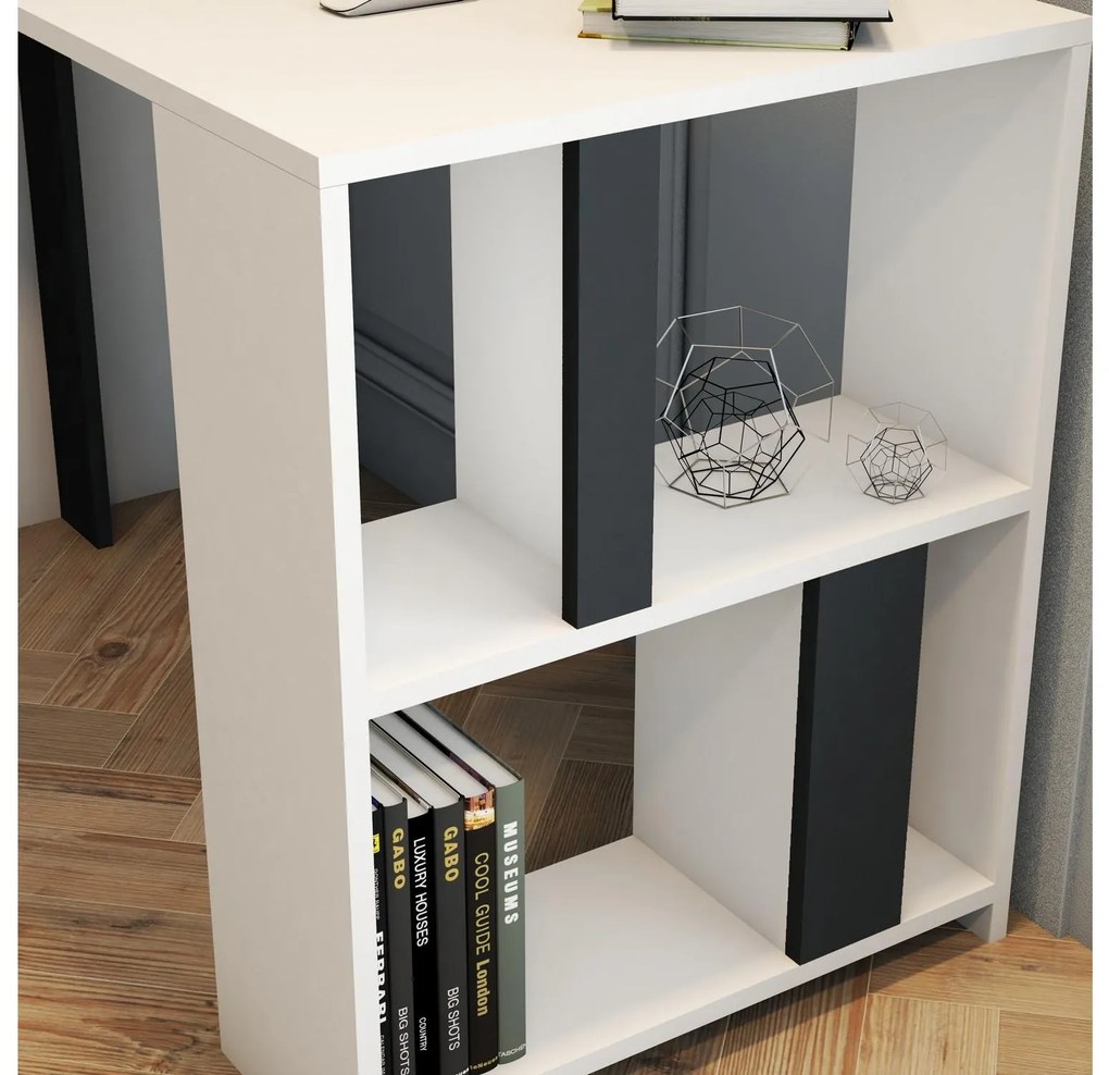 PC asztal Limba (fehér + antracit). 1088793