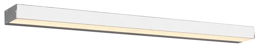 Fényes ezüstszínű LED fali lámpa (hosszúság 90 cm) Rocco – Trio