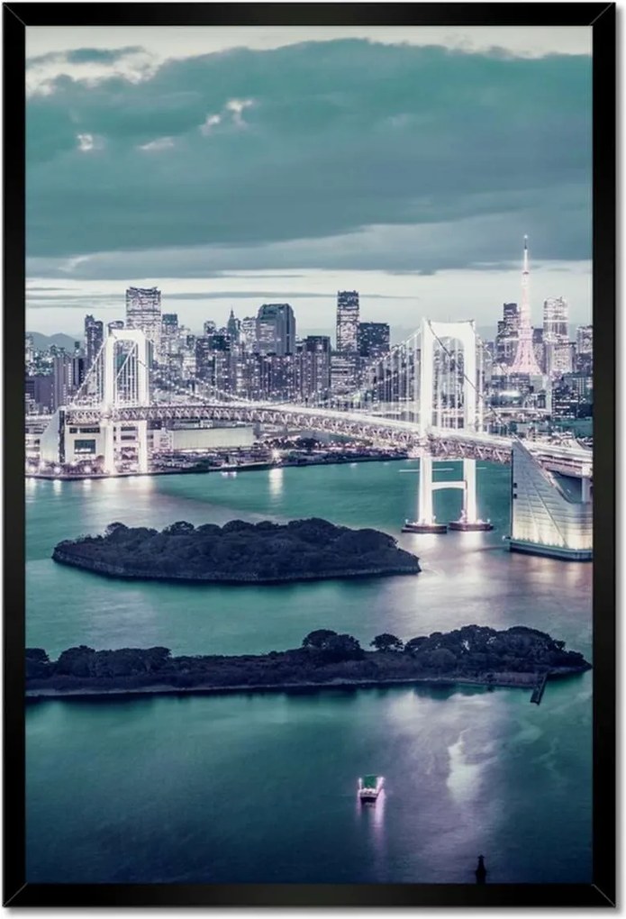 Poszterek keretben 40x60 Szivárványhíd Japánban