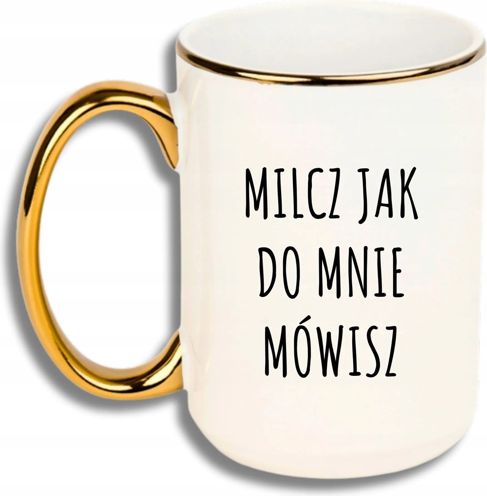 Bögre Nagy Fehér Arany Rant Vicces Ajándék Hallgass, Ahogy Hozzám Beszélsz