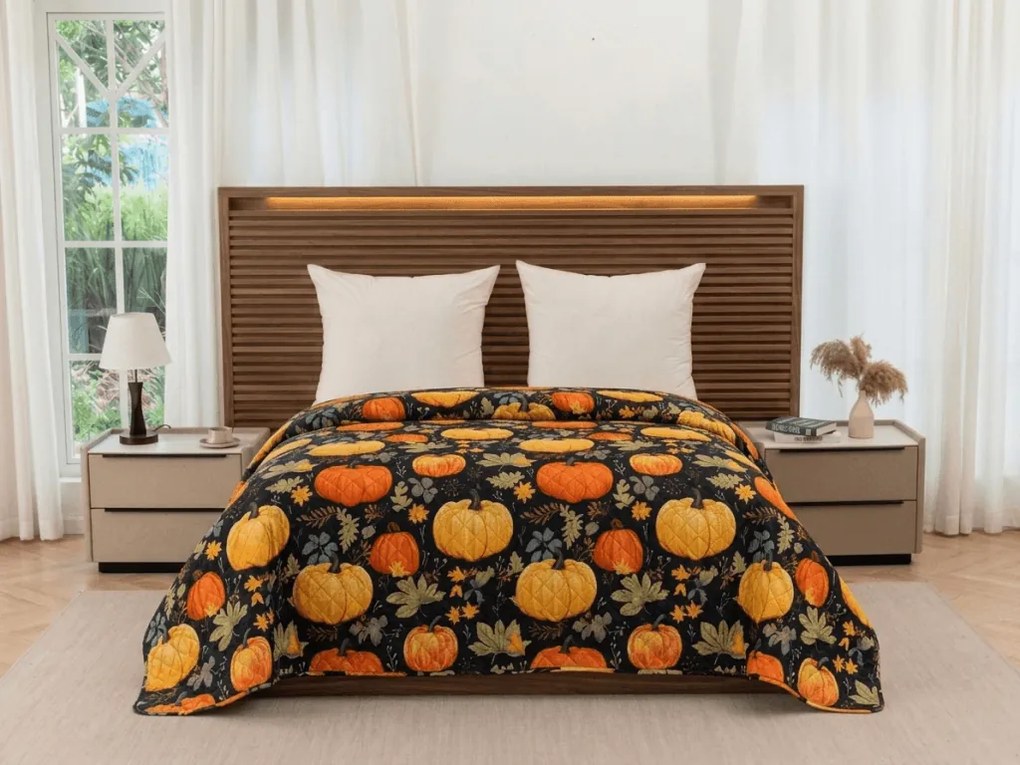 Ágytakaró ORANGE PUMPKINS színes Méret: 170 x 210 cm
