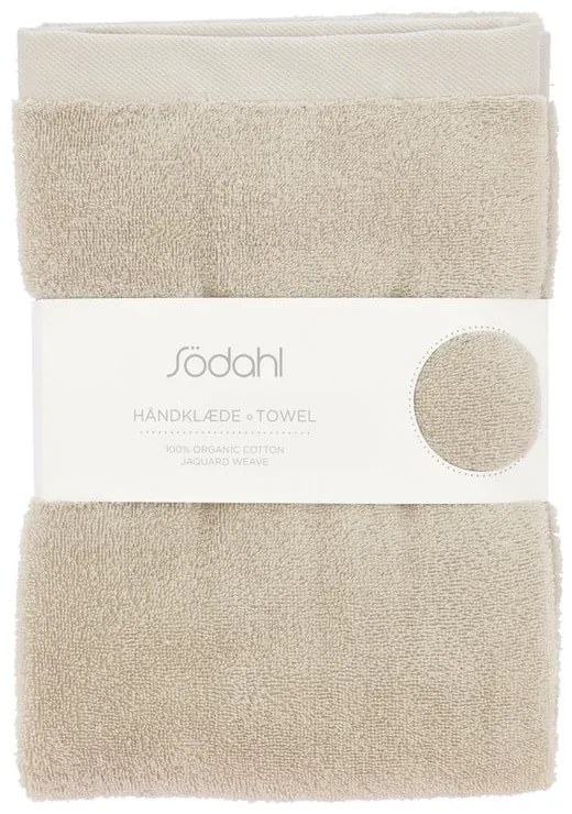 Bézs frottír pamut fürdőlepedő 70x140 cm Comfort – Södahl